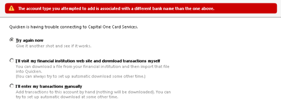 Error CC-507 or FDP-107 When Adding or Updating an Account