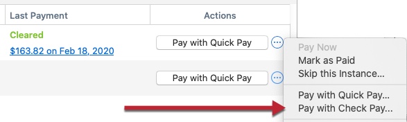 Quicken Bill Manager: Scheduling Future-Dated Payments In Mac