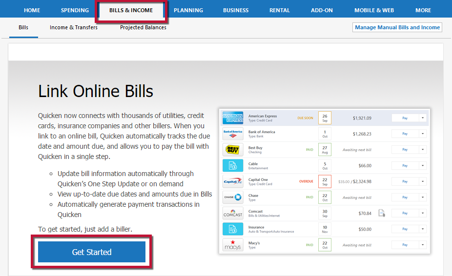 Setting Up The Online Bill Center and Frequently Asked Questions