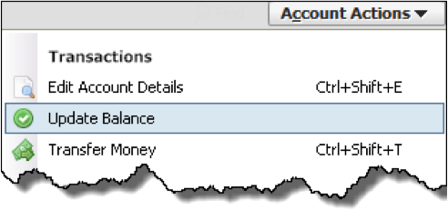 Account actions