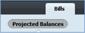 Bills projected balances