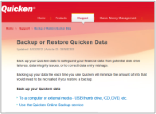 Quicken support