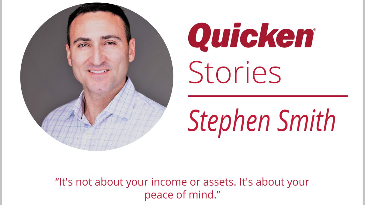Stephen Smith headshot inside Quicken Storiesgraphic