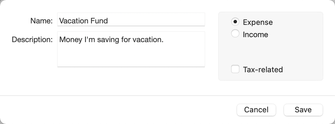 Vacation Fund Expense User Interface