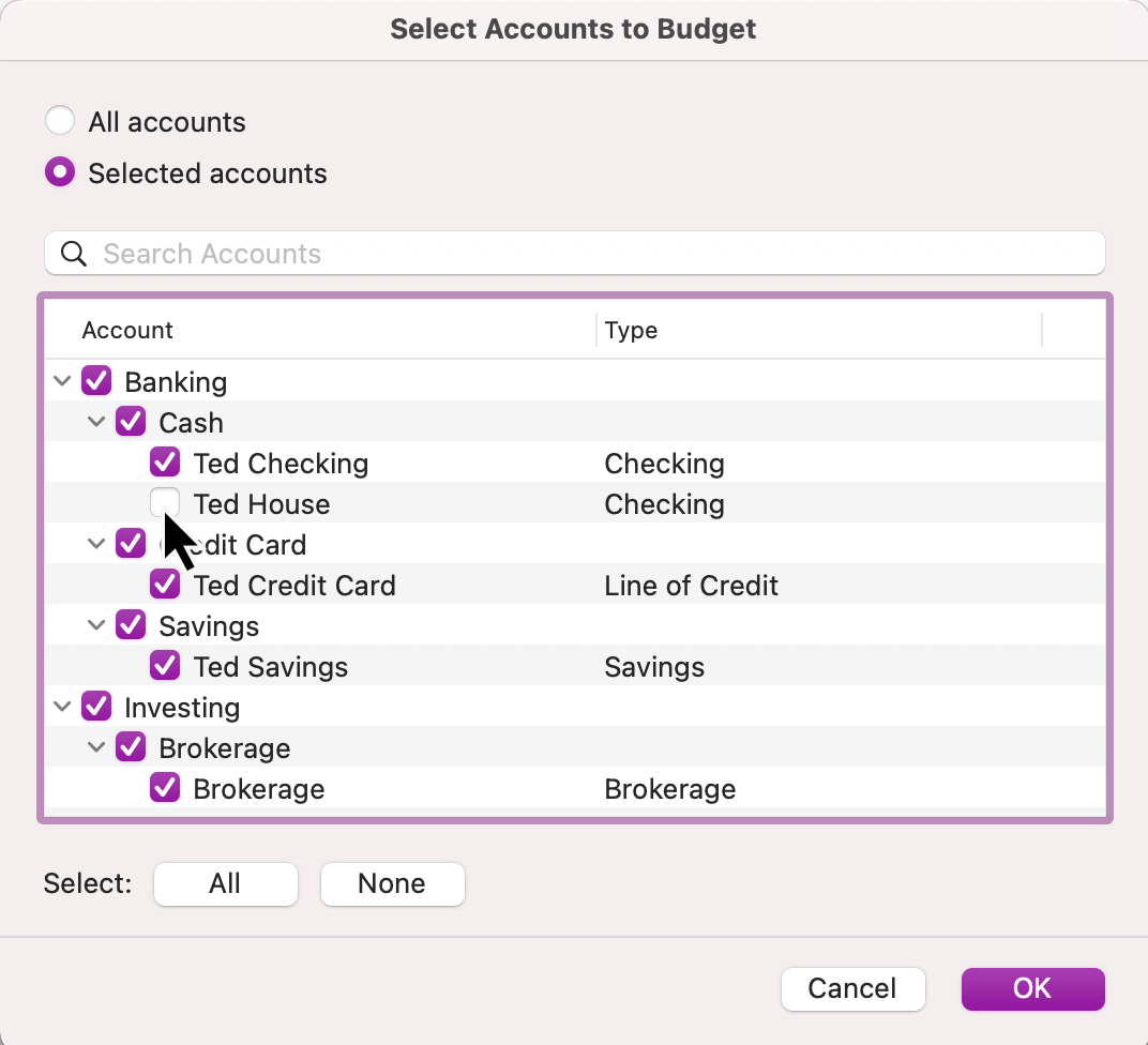 Track Your Budget By Account