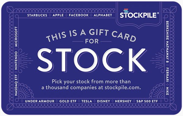 Stock gift card