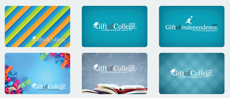 6 Gift of College gift cards