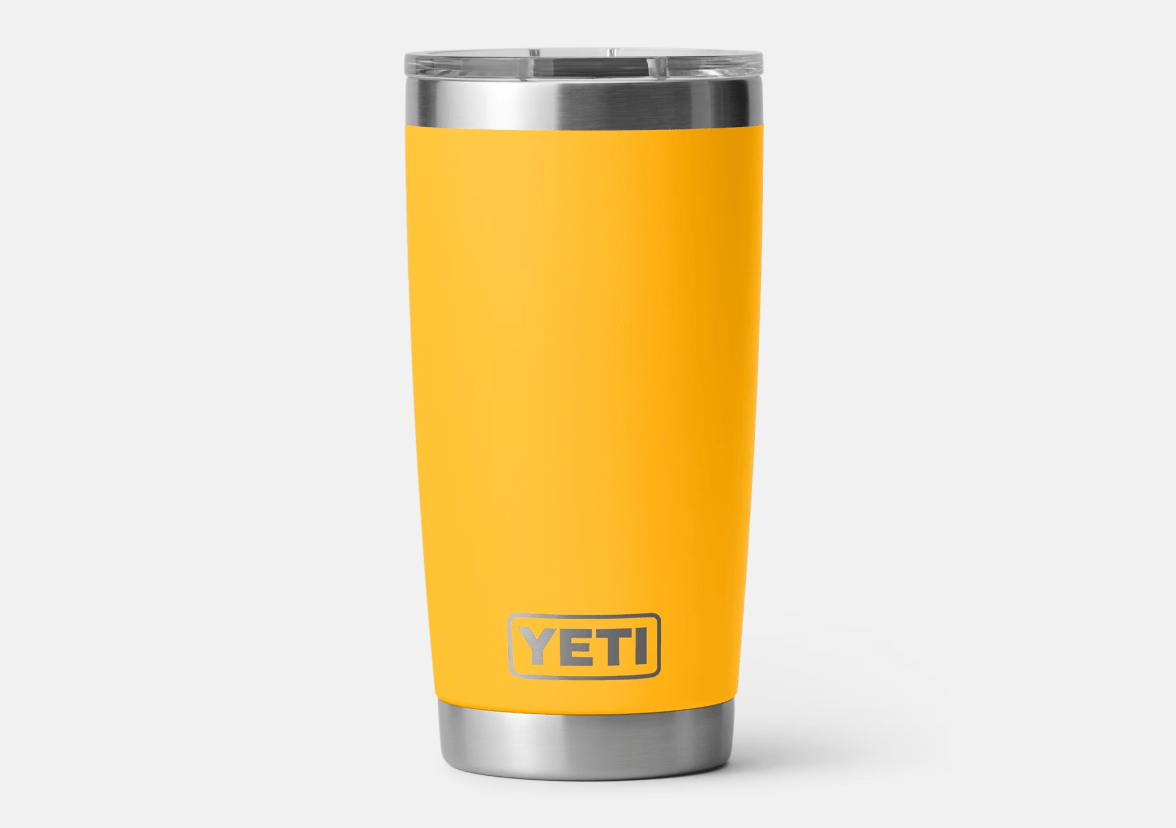 Yellow Yeti to-go mug