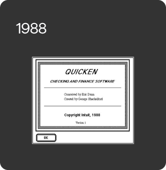 1988 Quicken DOS Window