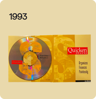 1993 Quicken Deluxe CD Box