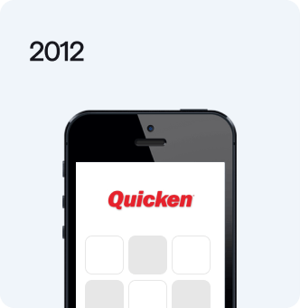 2012 Quicken companion app on mobile phone
