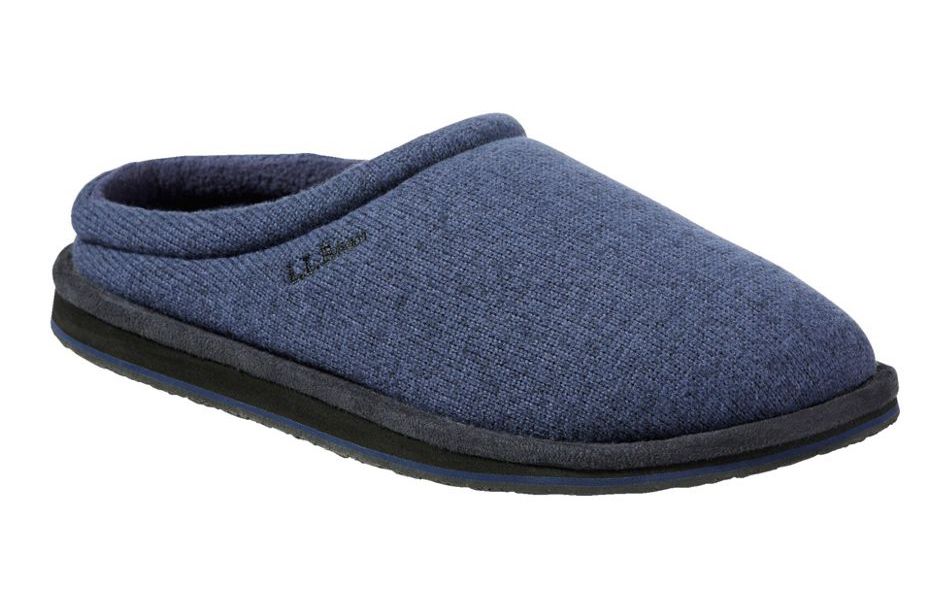 L.L. Bean slippers in bright navy color