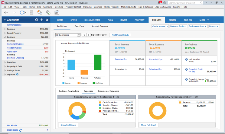 recording expenses quicken 2015 home and business