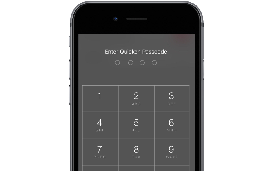 Quicken mobile app IOS Android security