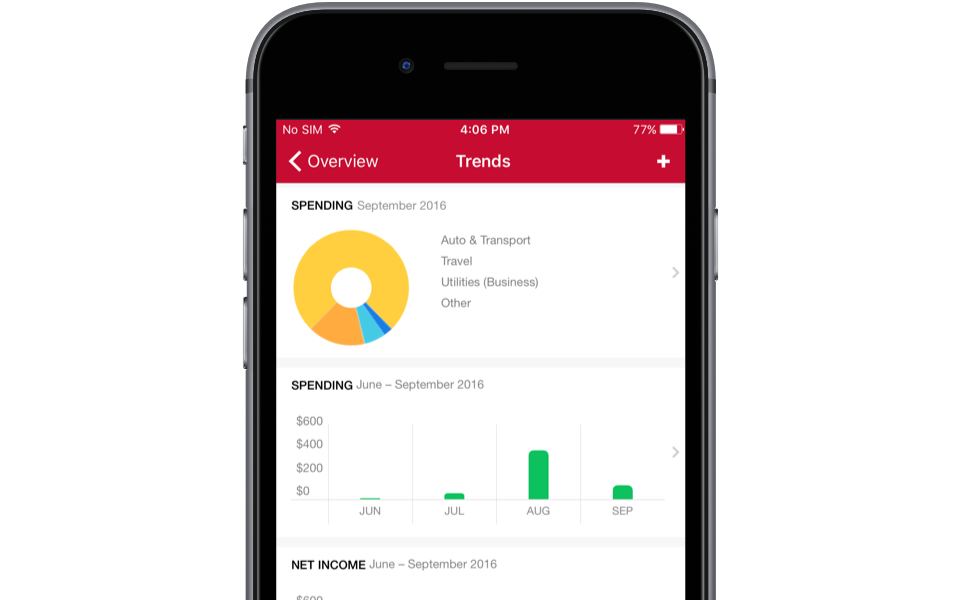 Quicken online mobile app IOS Android spending saving