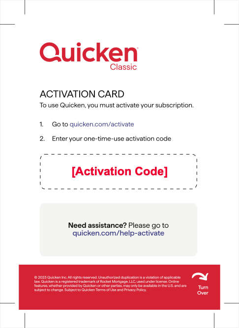 How to activate your Quicken membership