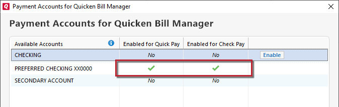 Quicken Bill Manager for Windows: Frequently Asked Questions
