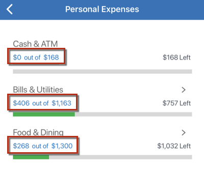 How to view and edit your budget in the Quicken Mobile App