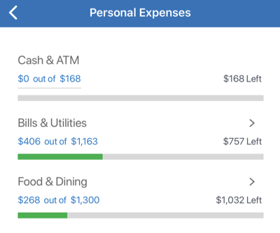 How to view and edit your budget in the Quicken Mobile App