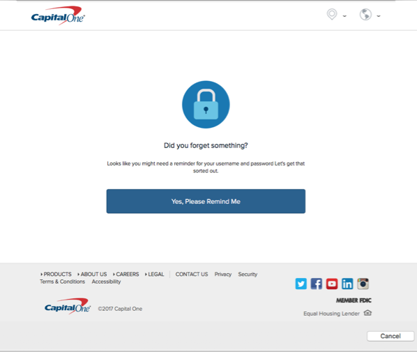 Why am I being asked to verify my Capital One account in Quicken?