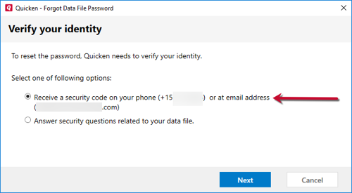 Quicken for Windows: What if I forgot the Data File Password or Quicken isn't accepting it?