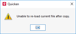 Error When Opening a Data File While Using an Online Storage Service