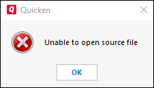Error When Opening a Data File While Using an Online Storage Service