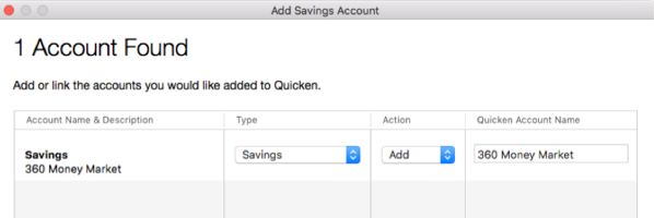 Adding Express Web Connect Plus Accounts in Quicken for Mac