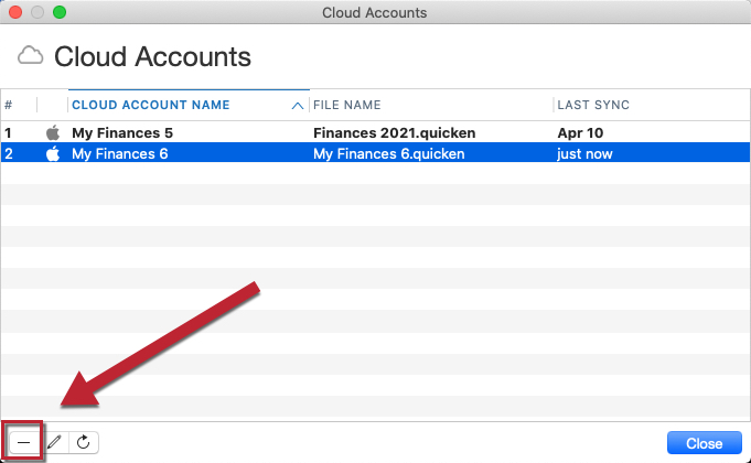 How to edit or delete your Cloud datasets in Quicken for Mac