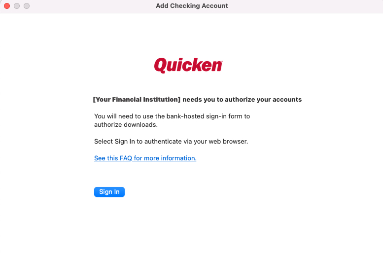 Why am I receiving a message about my Bank of America accounts?