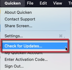 Quicken for Mac Release Notes 