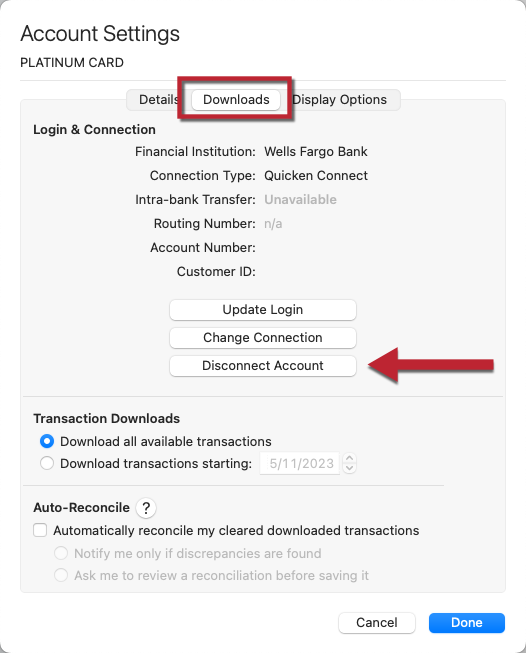 Error When Using Online Services in Quicken for Mac: 1006