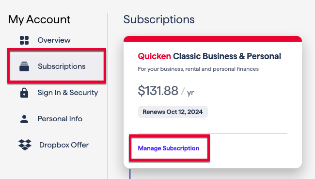 Quicken Subscription Membership FAQs