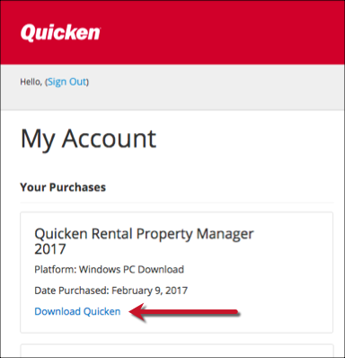 How do I download Quicken from Quicken.com to install or reinstall it?
