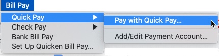 Quicken Bill Manager: Scheduling Future-Dated Payments In Mac