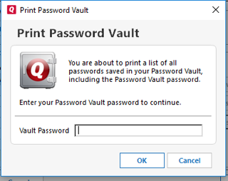 What if I need to delete/reset the Password Vault?