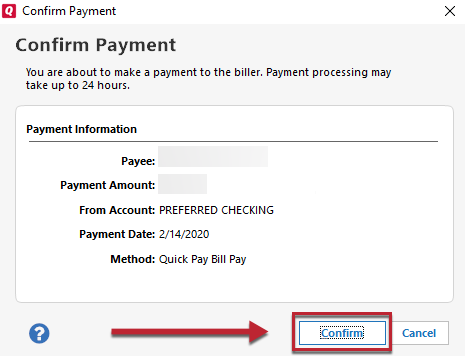 Quicken Bill Manager How To Make Payments Using Quick Pay and Check Pay