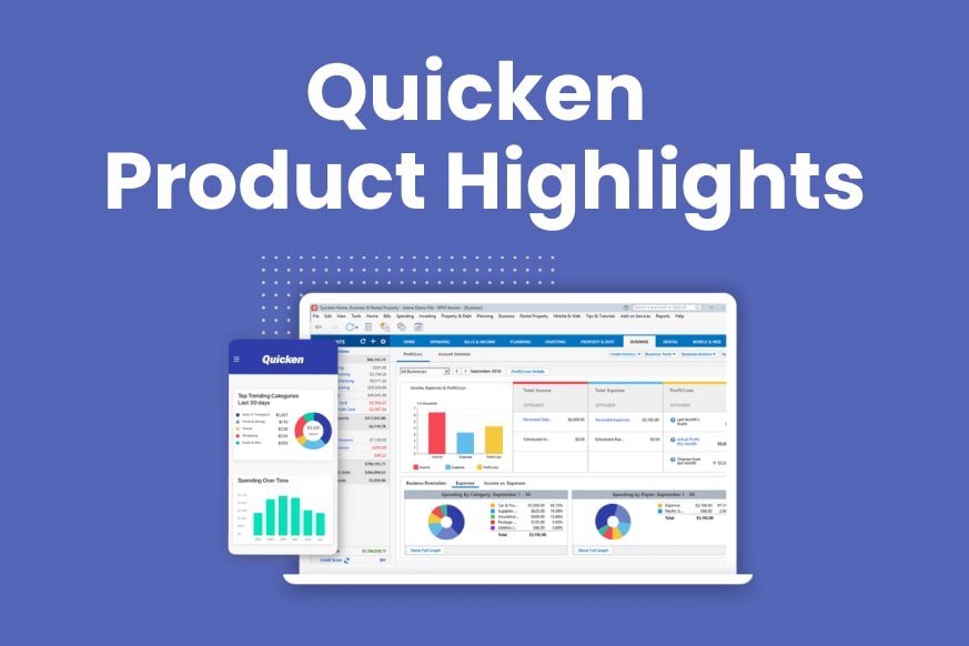 Quicken Product Highlights Graphic