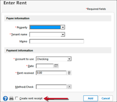 How to create rent receipts for tenants