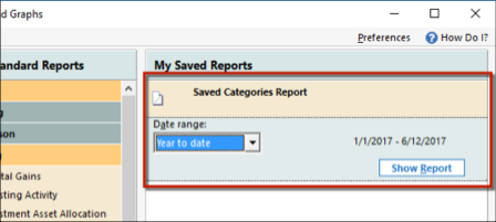 Creating Reports and Graphs in Quicken