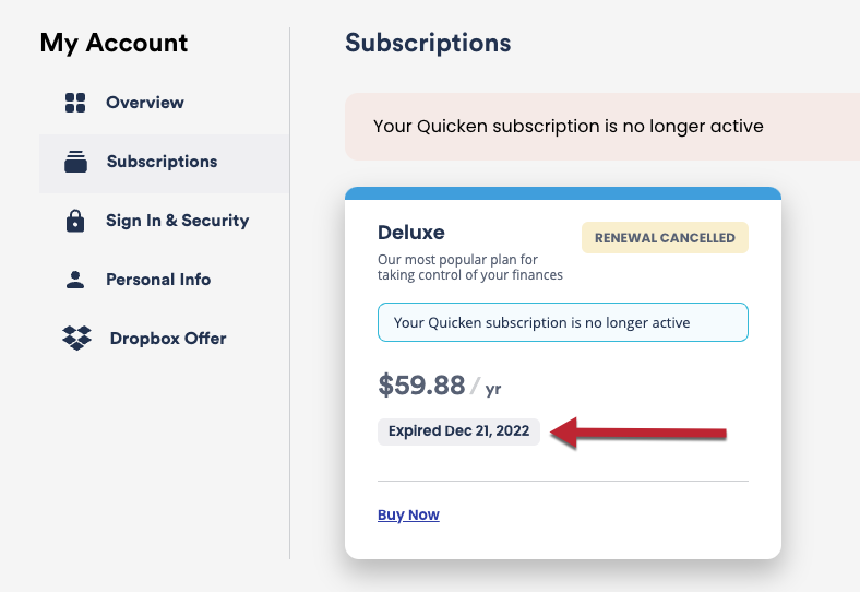 Reinstalling and patching your Quicken Subscription version after your membership has expired (Windows U.S. Version)
