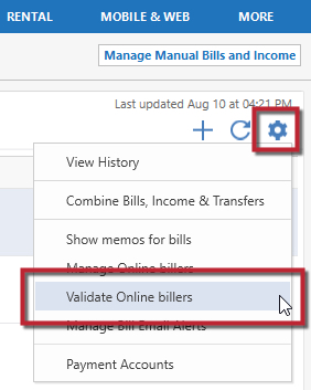 Online Bill Center Error Biller Already Added