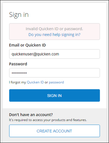 What if I forget my Quicken ID password?
