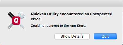Updating Quicken Mac Purchased from Mac App Store