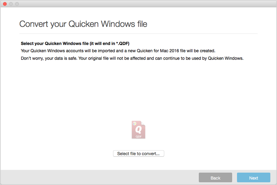 Convert pdf files to quicken