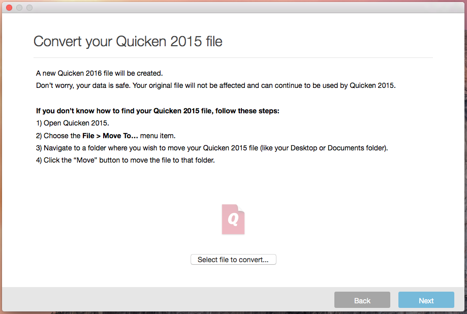 can quicken import microsoft money files