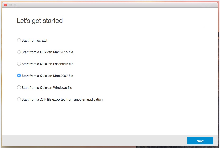 Getting Started With Quicken 2007 For Mac