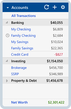 See all your financial accounts together