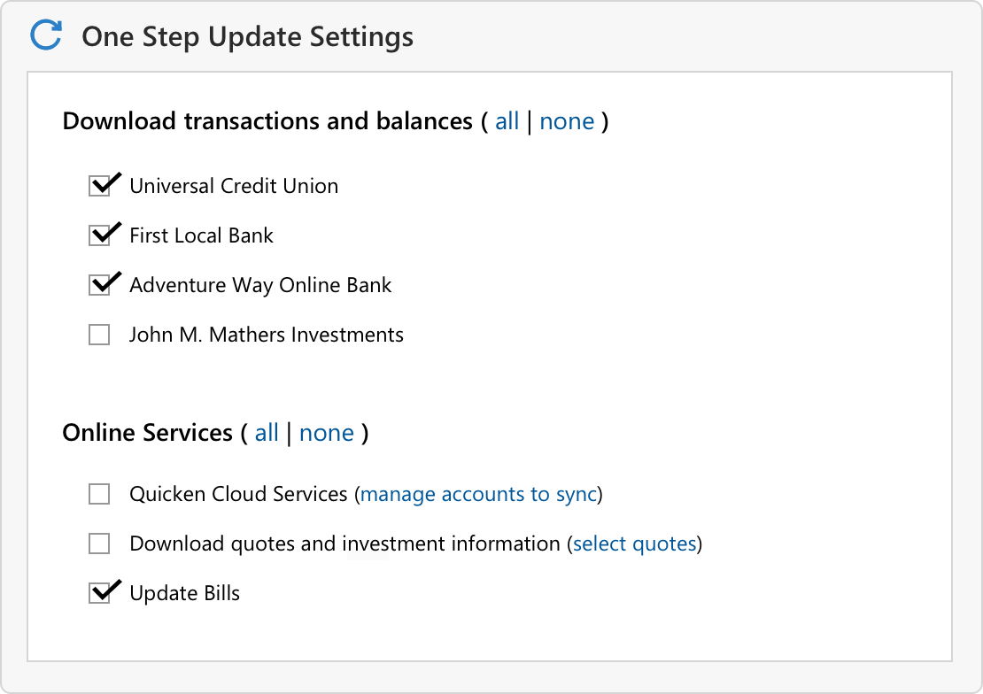 quicken starter download investments