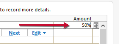 Record a Split Transaction